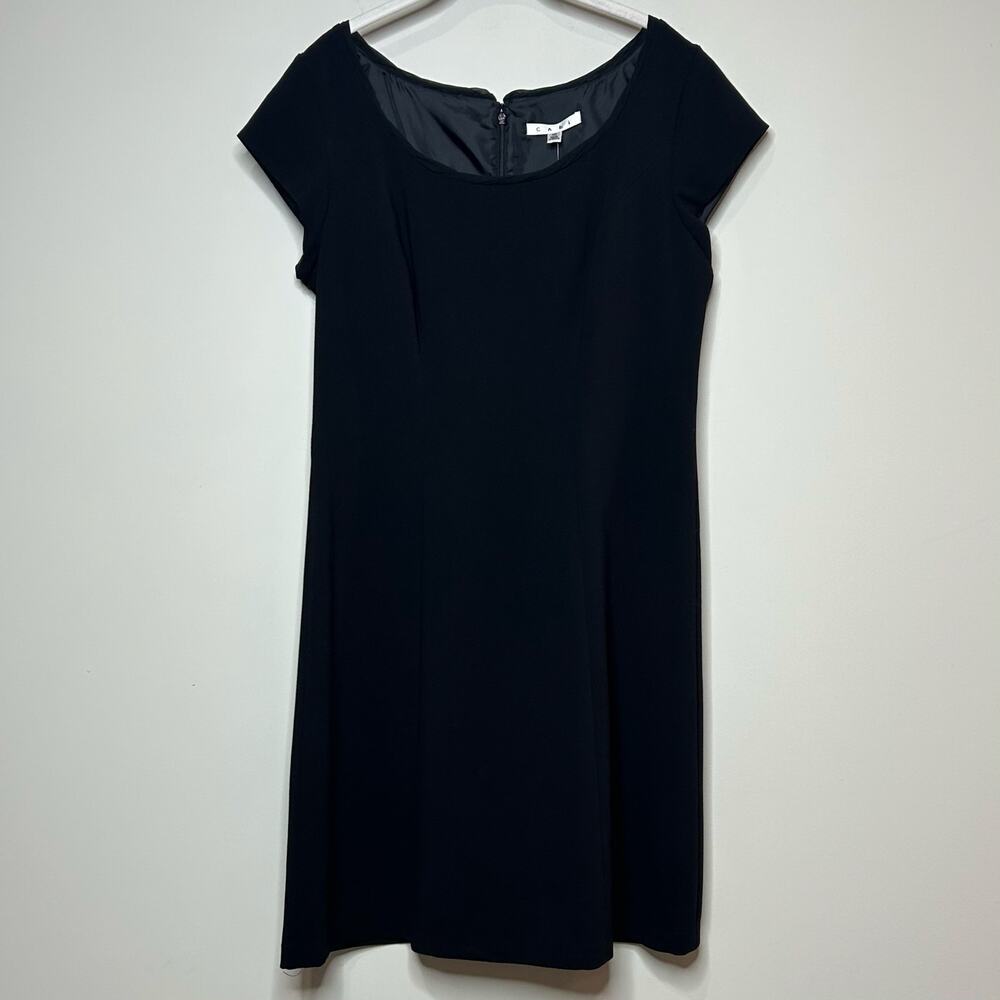 Cabi Black Cap Sleeve Dress Size 10 NEW Style 840 Professional Work Office